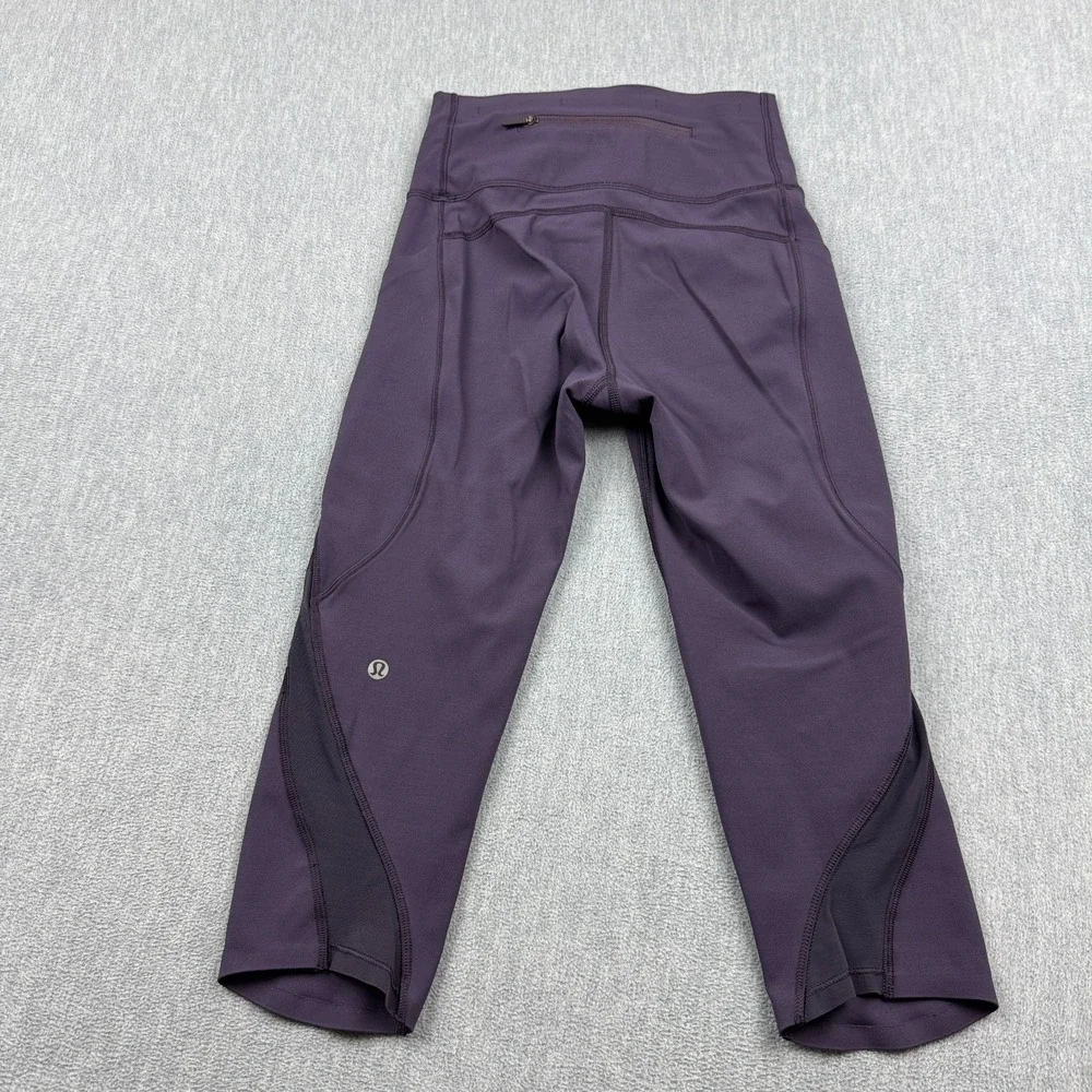 Lululemon Leggings Womens 4 Purple Pace Perfect Crop 18